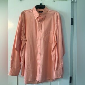 Izod Men's Peach Dress Shirt